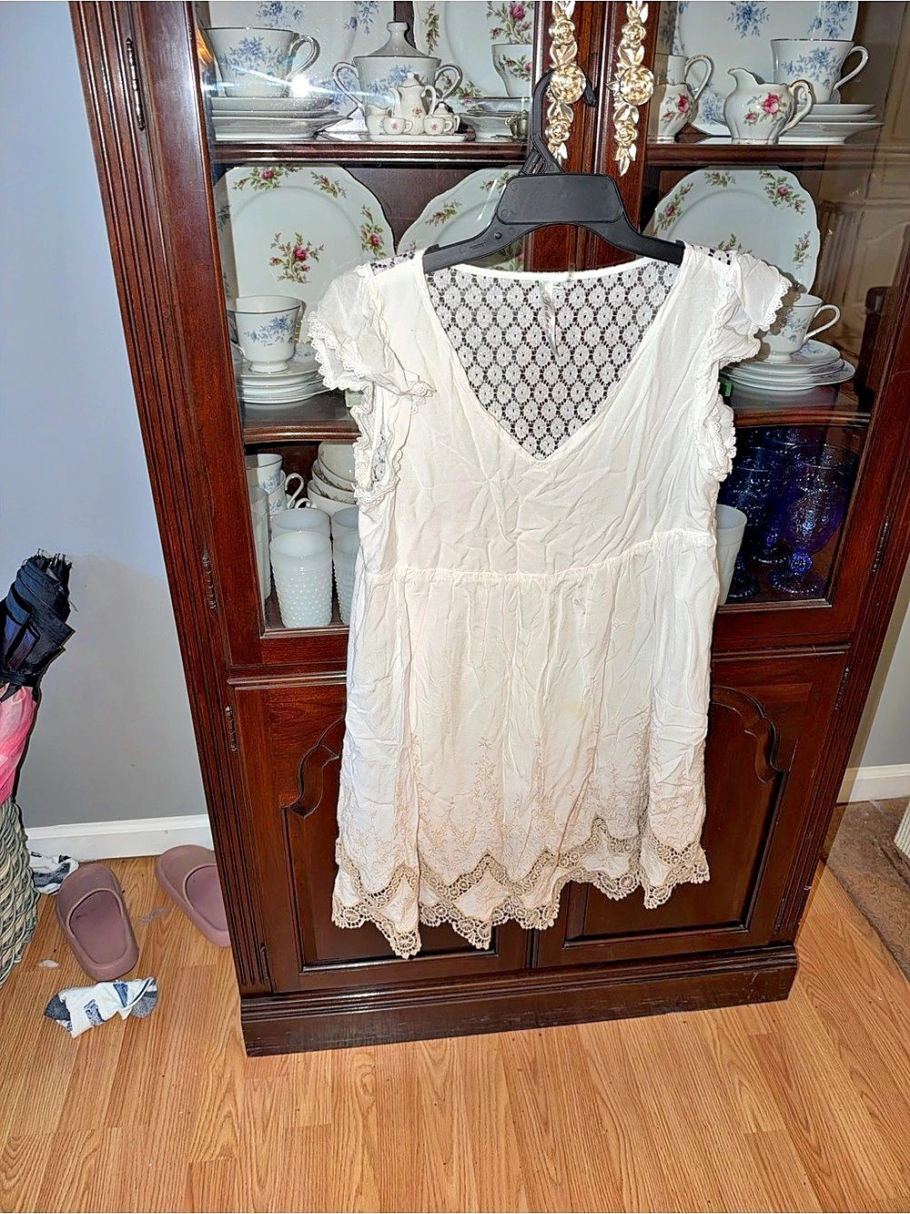 Andree white lace dress